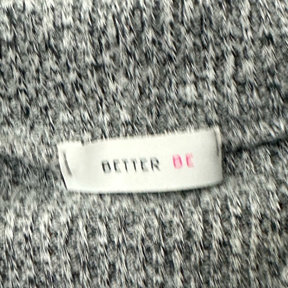 Better Be Gray Long Sleeve Knit Crop Top - Picture 3 of 3